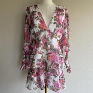 Keepsake The Label Floral Tiered Dress BNWOT Size XL